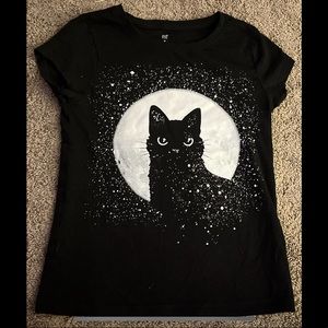 Gap Halloween Cat Shirt